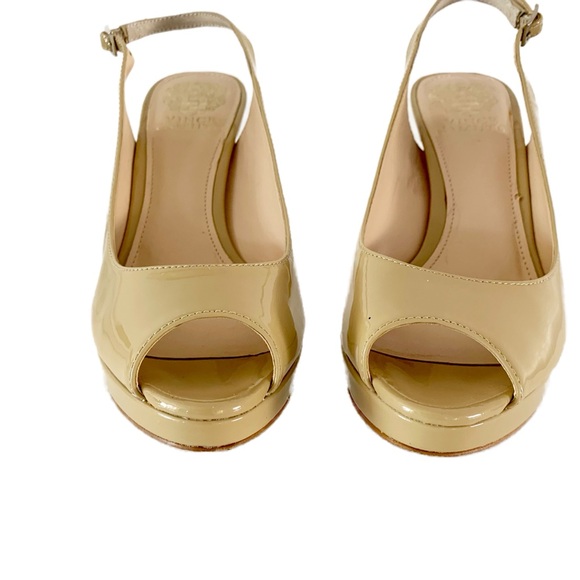 Vince Camuto Slingback Patent Leather High Heel Platform Size 7M - Picture 5 of 12